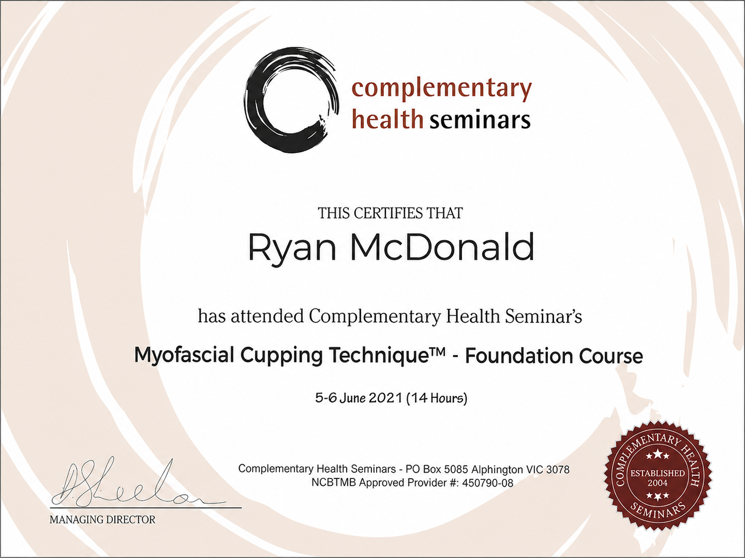 Myofascial Cupping Technique — Foundation — Complementary Health Seminars