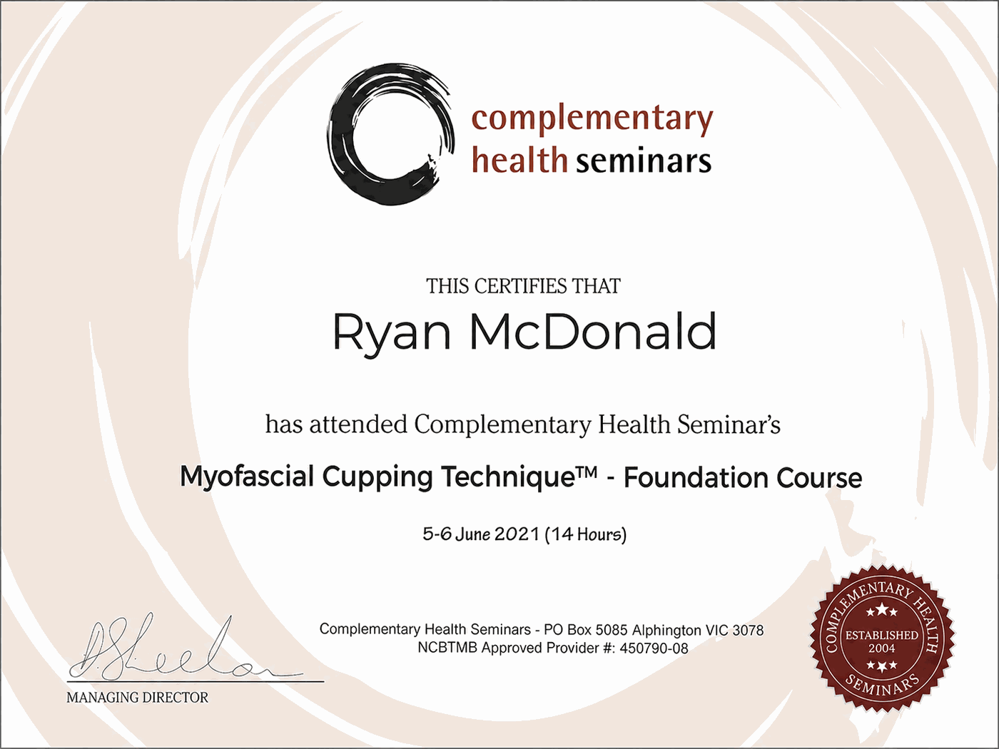 Myofascial Cupping Technique — Foundation — Complementary Health Seminars