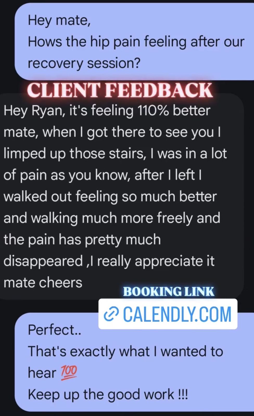 Client feedback screenshot 13