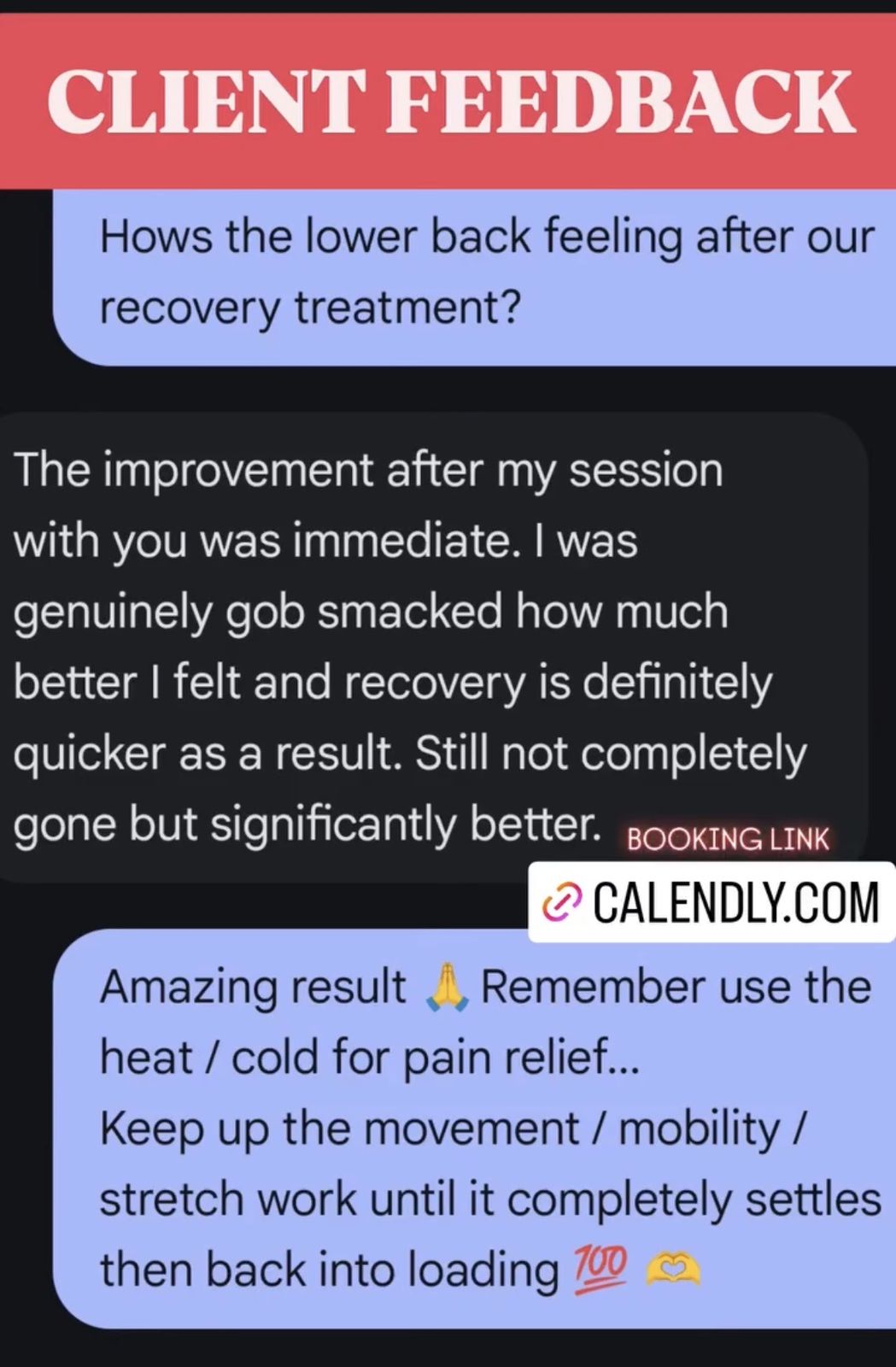 Client feedback screenshot 15