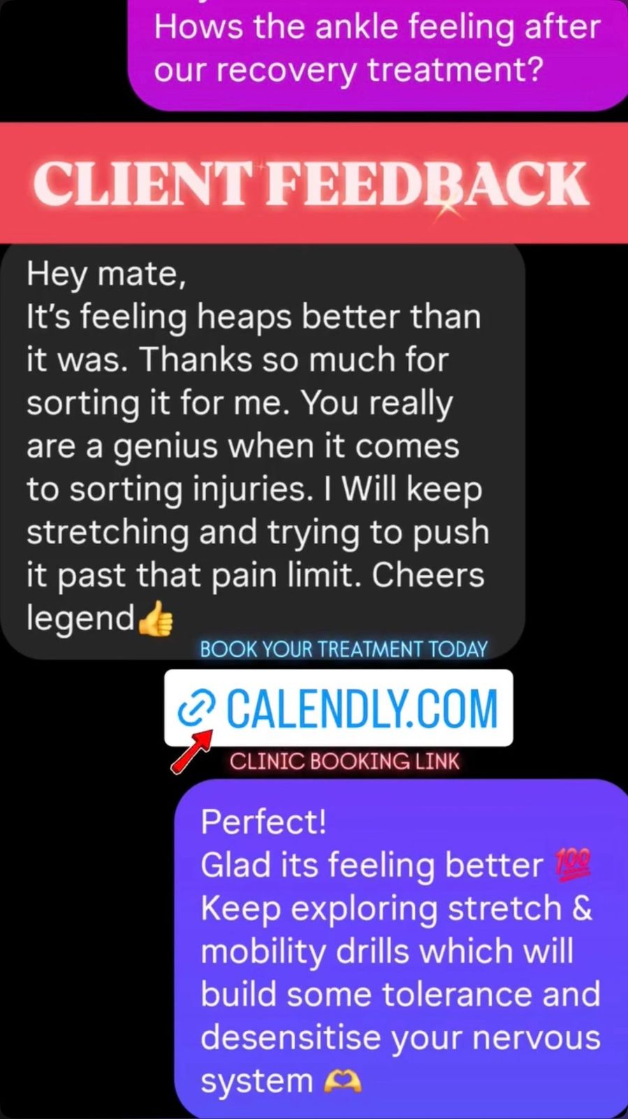 Client feedback screenshot 16