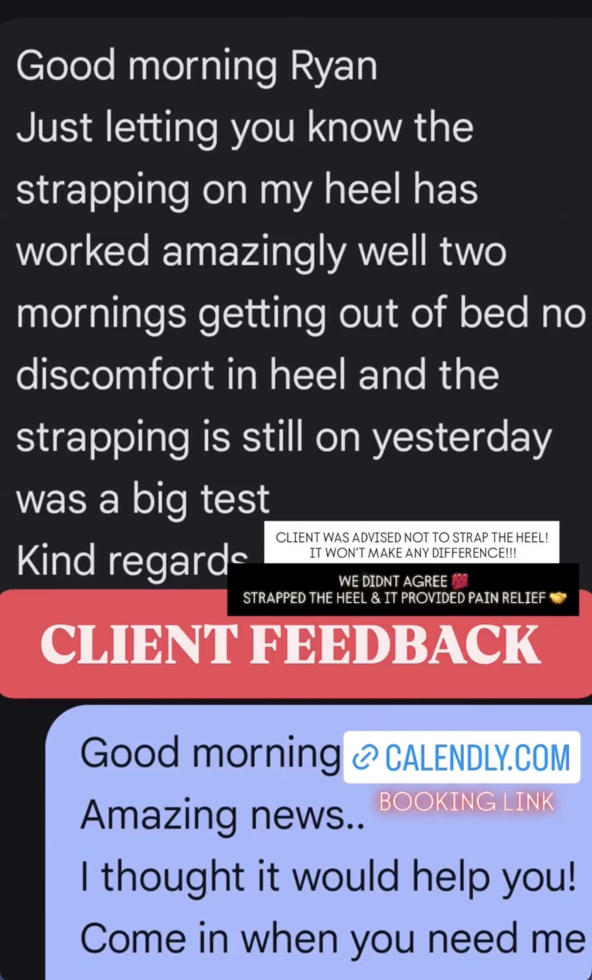 Client feedback screenshot 17