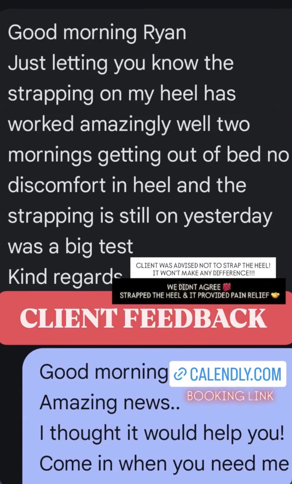 Client feedback screenshot 17