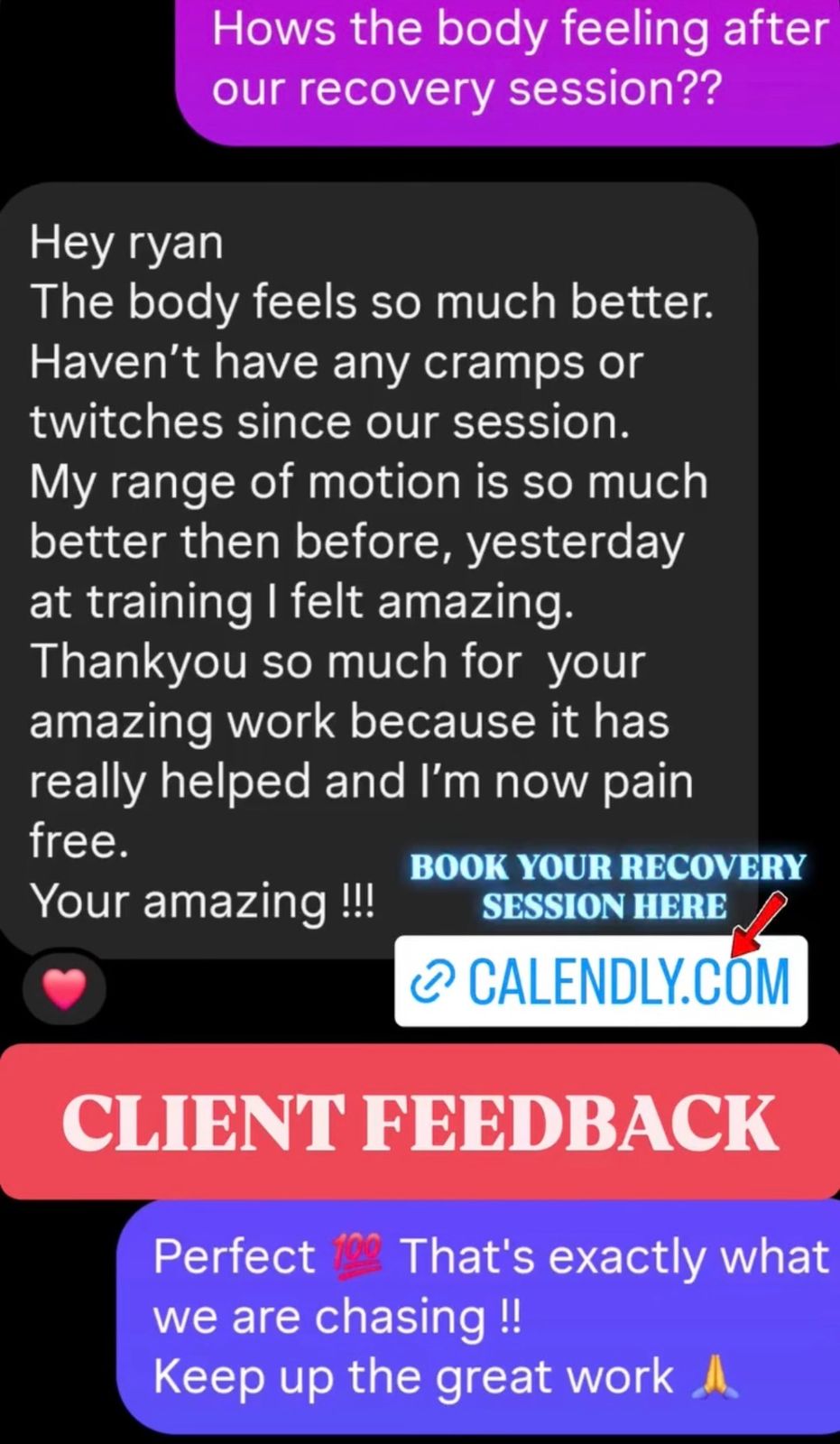 Client feedback screenshot 18