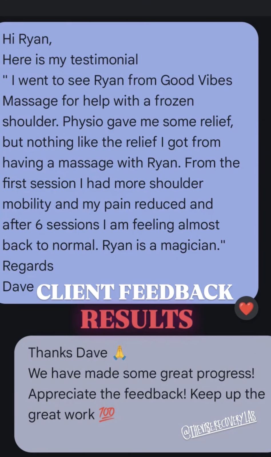 Client feedback screenshot 7