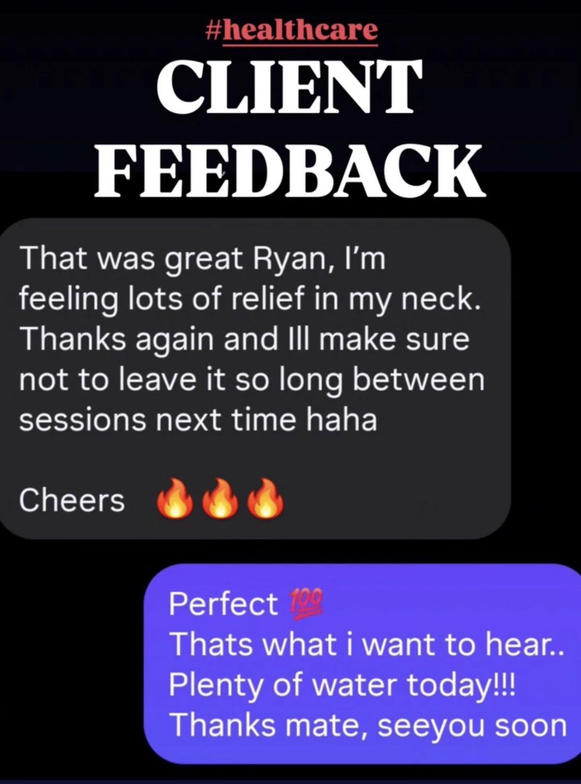 Client feedback screenshot 8