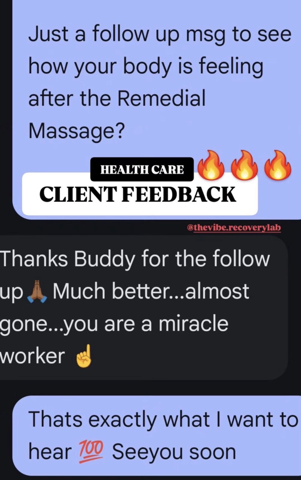 Client feedback screenshot 9